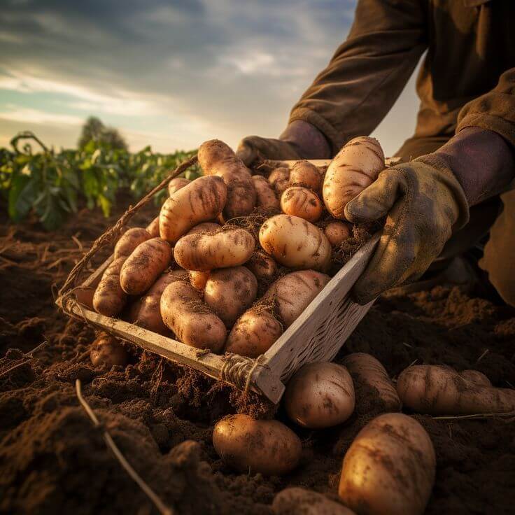 Pflanzengesundheitsanalyse auf Kartoffel- und Getreidefeldern